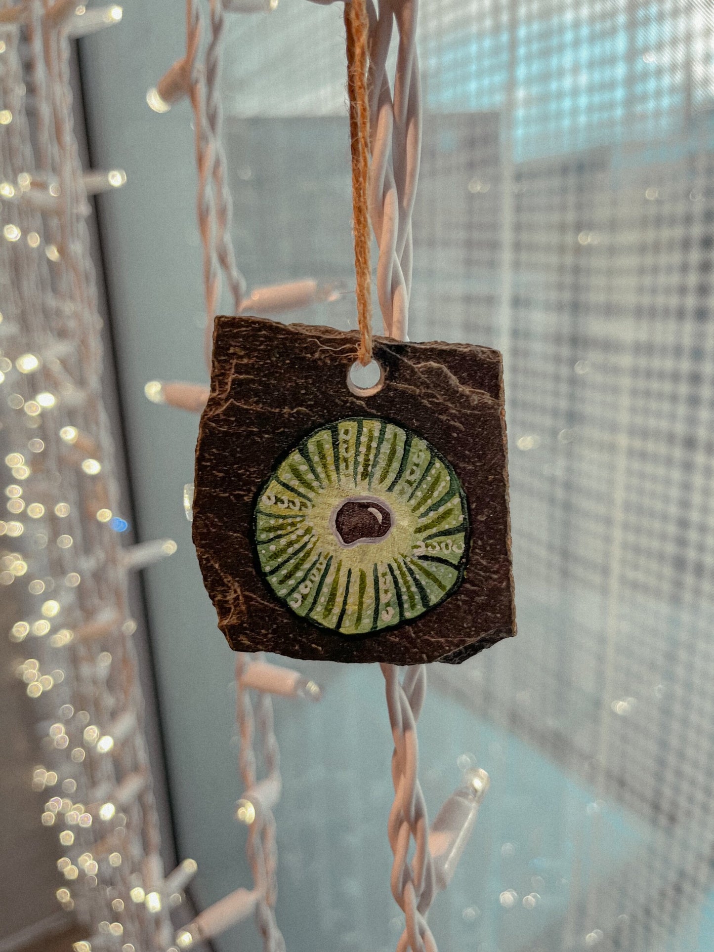 Hand Painted Sea Urchin Bauble