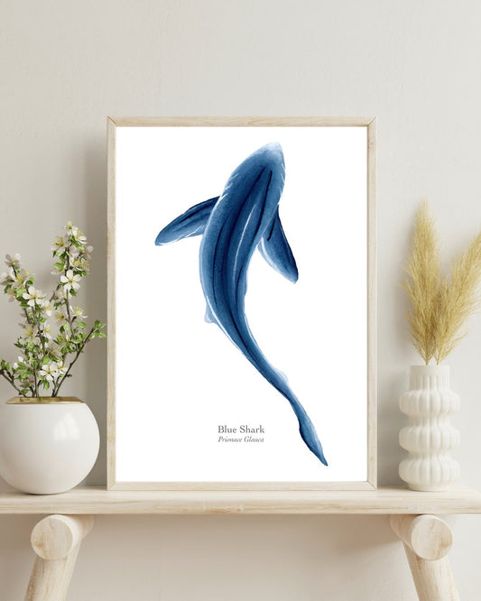 Blue Shark Fine Art Print