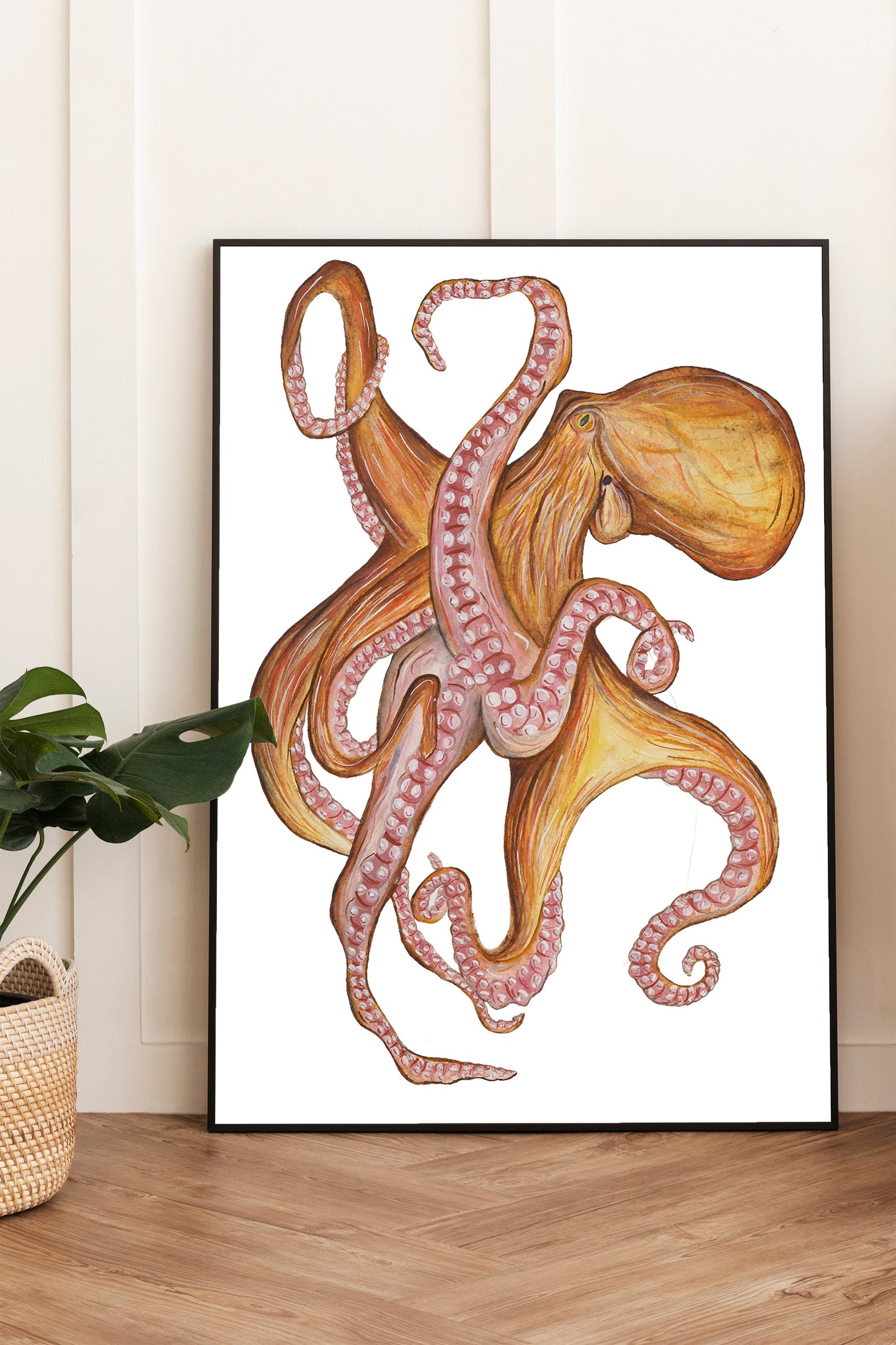 Common Octopus Original Watercolour Painting