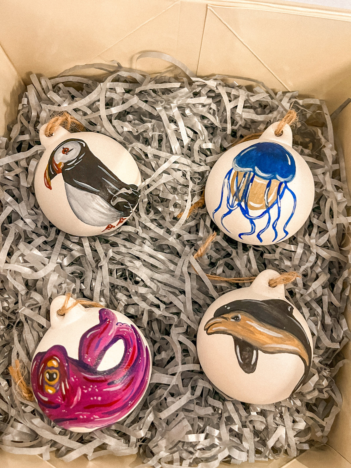 The UK Marine Life Bauble Set