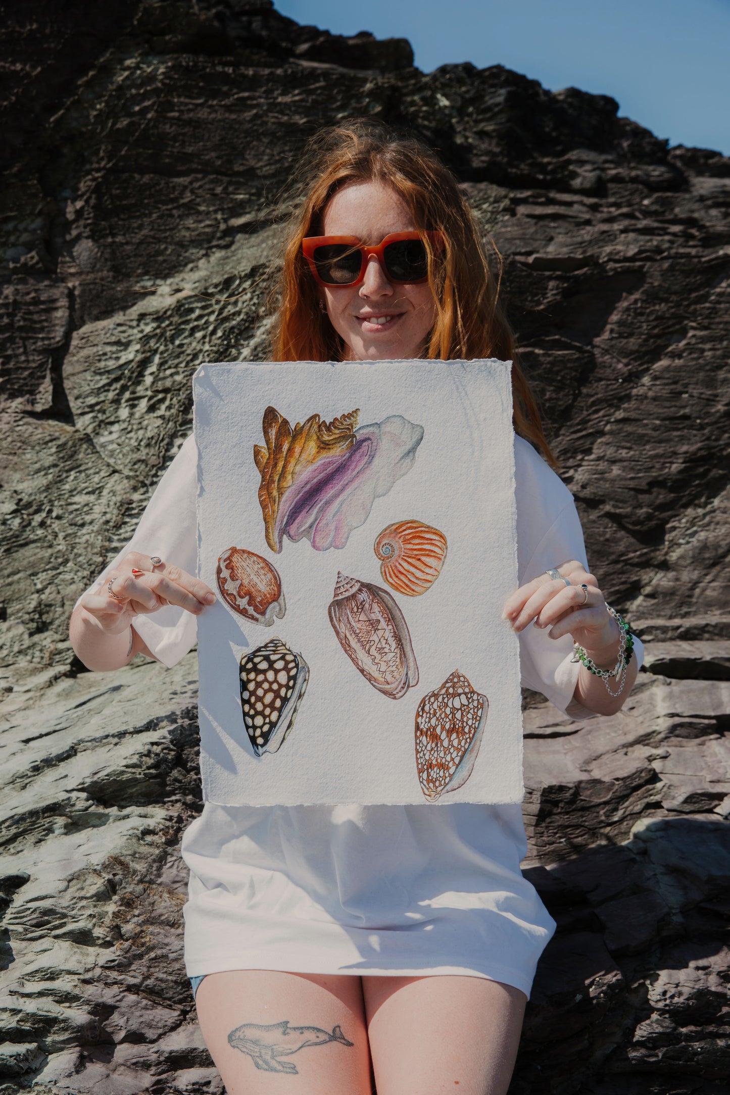 Treasures from the Shore Original Watercolour Painting