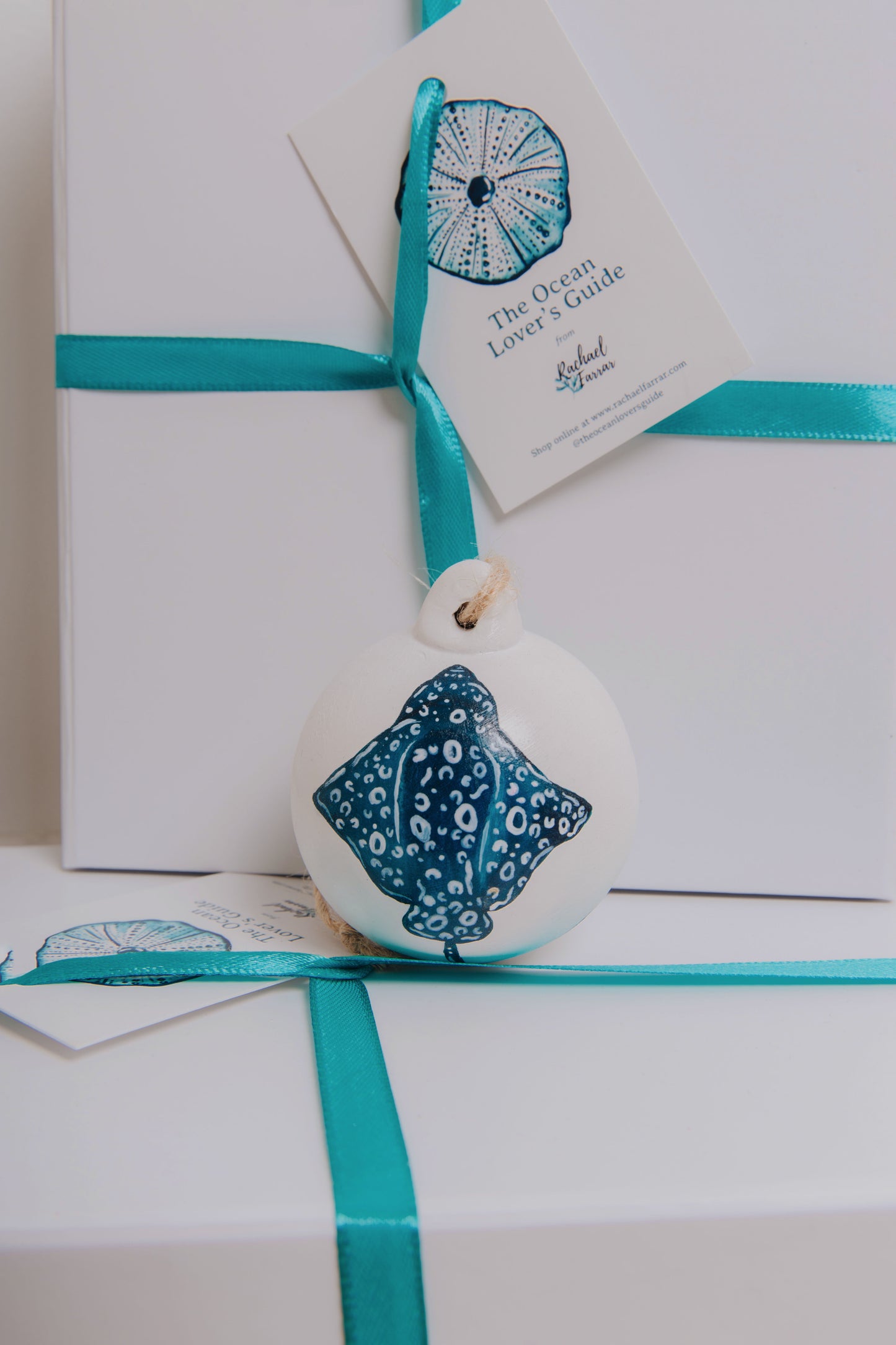Spotted Eagle Ray Hand Painted Bauble