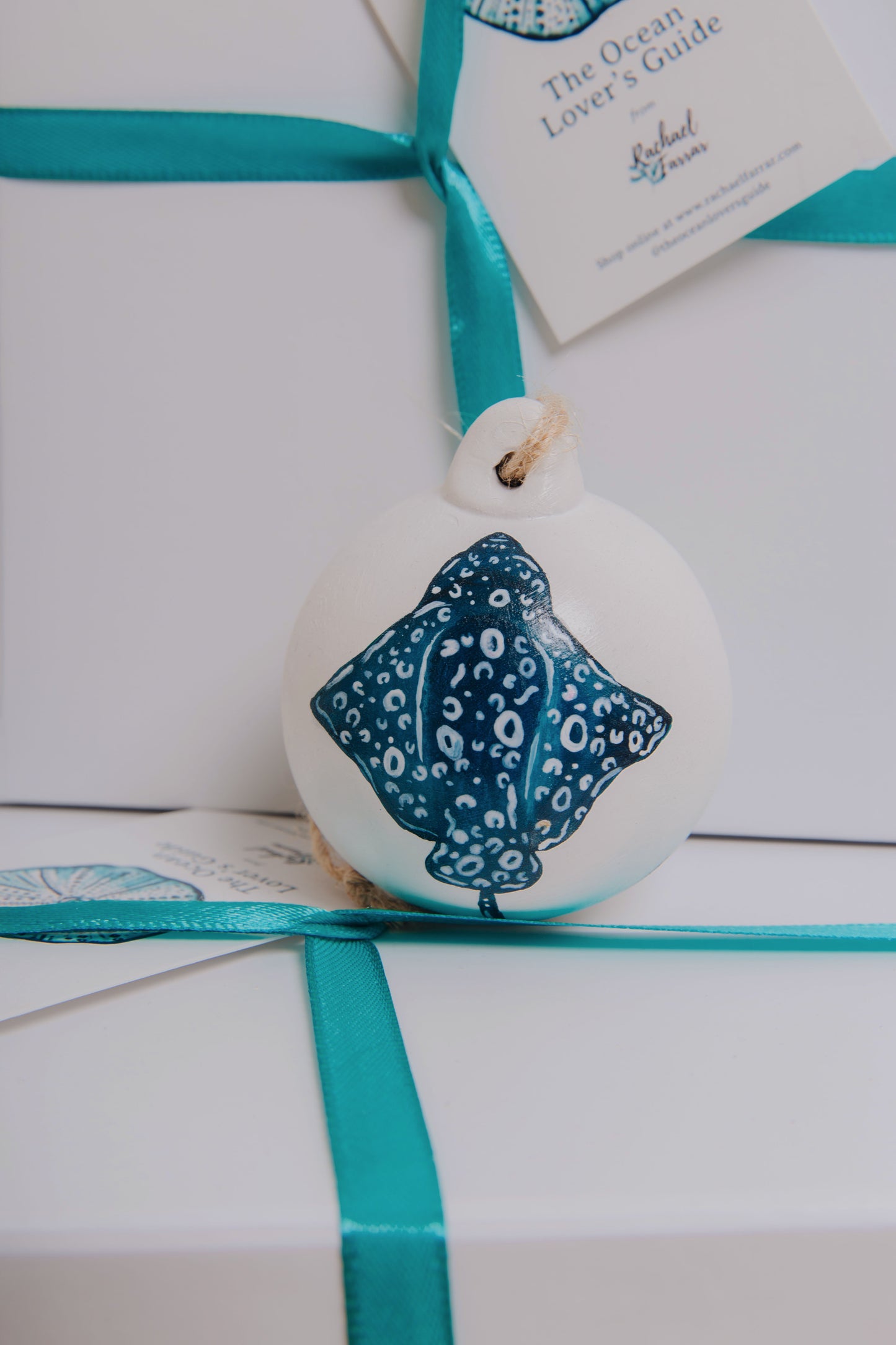 Spotted Eagle Ray Hand Painted Bauble