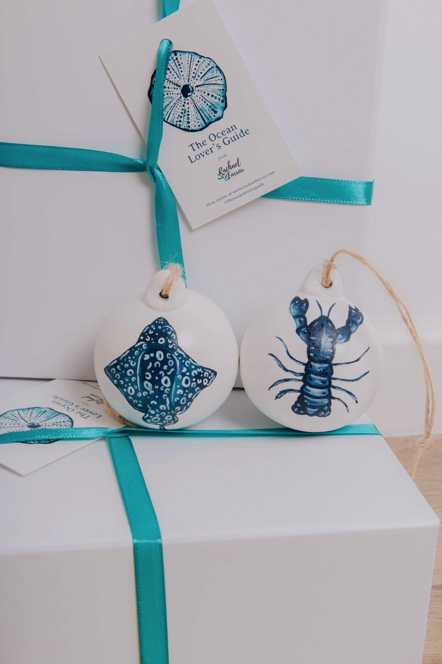 Spotted Eagle Ray Hand Painted Bauble
