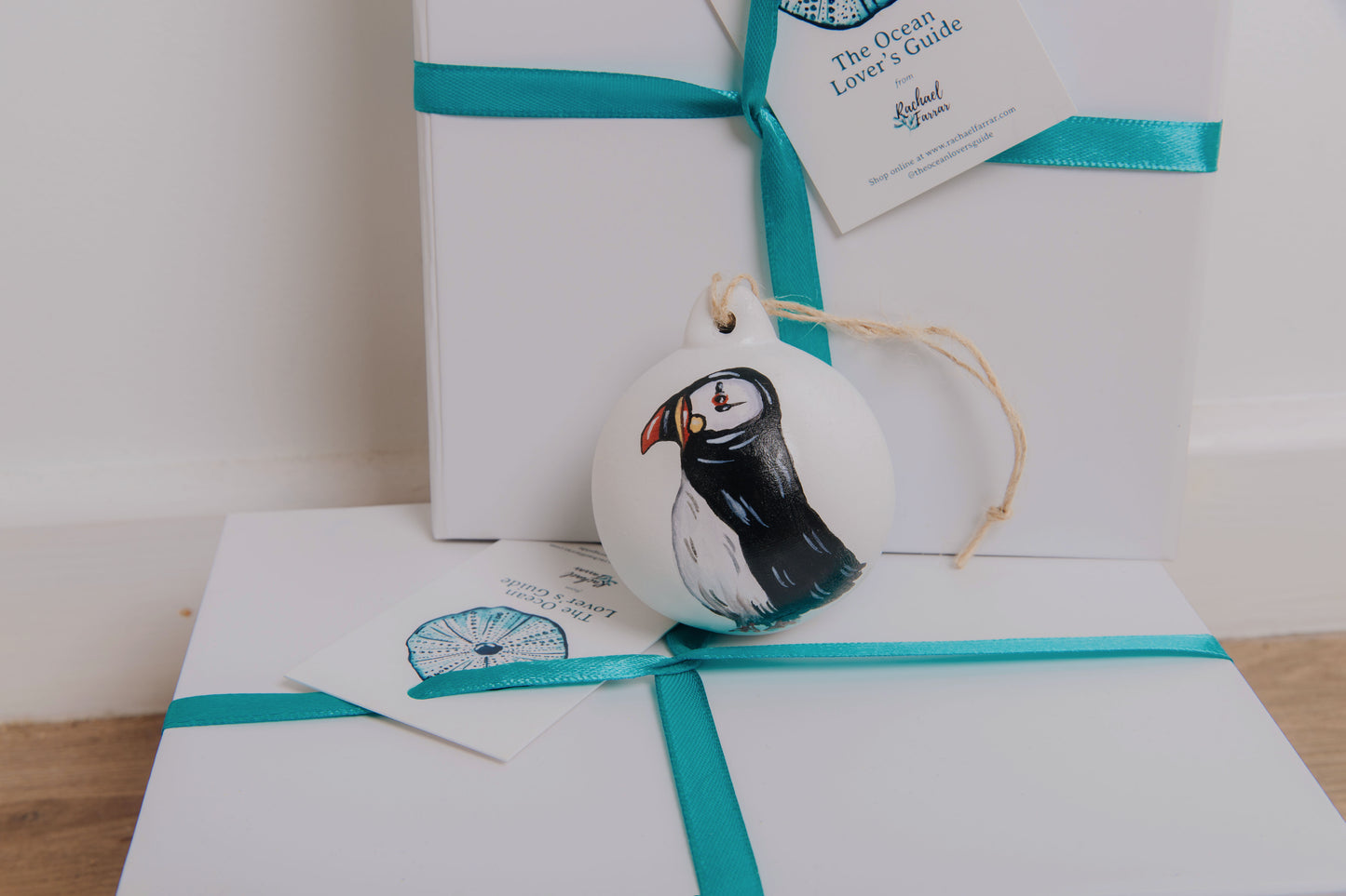 Puffin Hand Painted Bauble