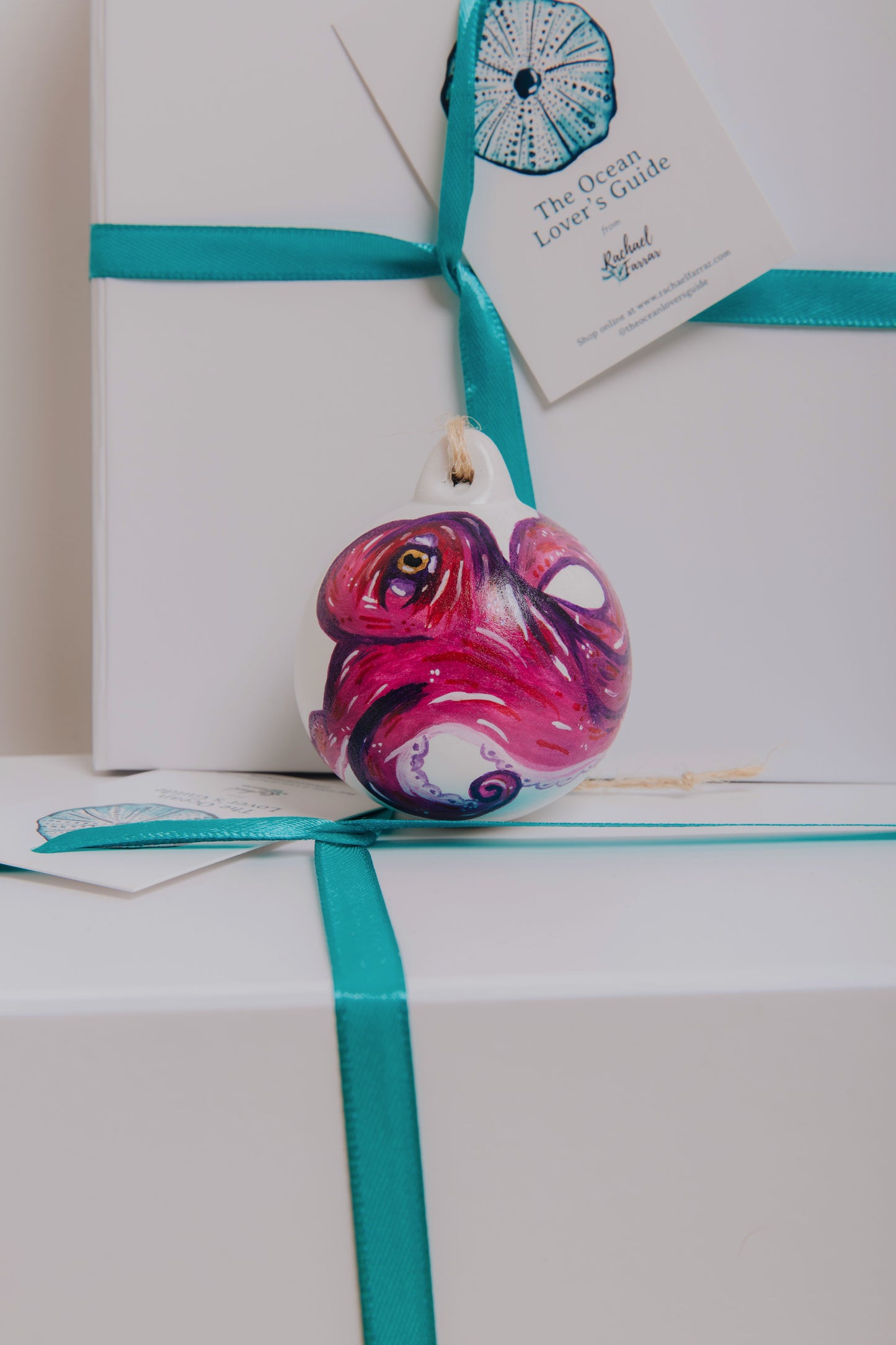 Octopus Hand Painted Bauble