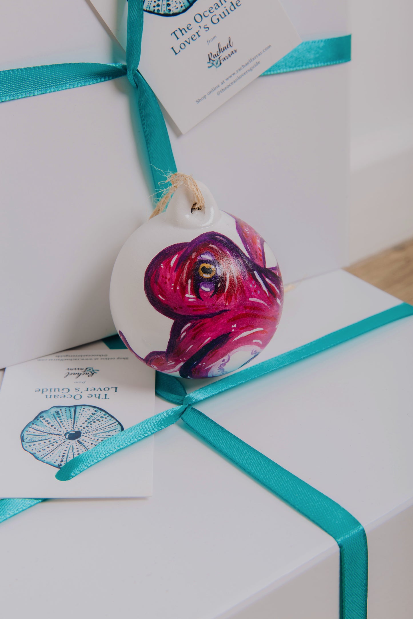 Octopus Hand Painted Bauble