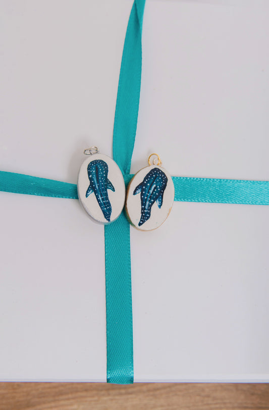 Whale Shark Hand Painted Pendant