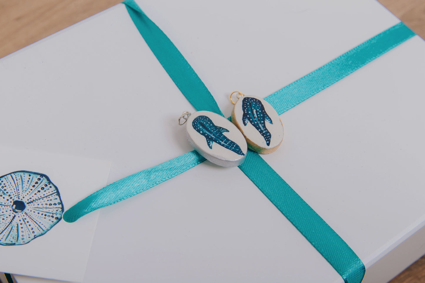 Whale Shark Hand Painted Pendant