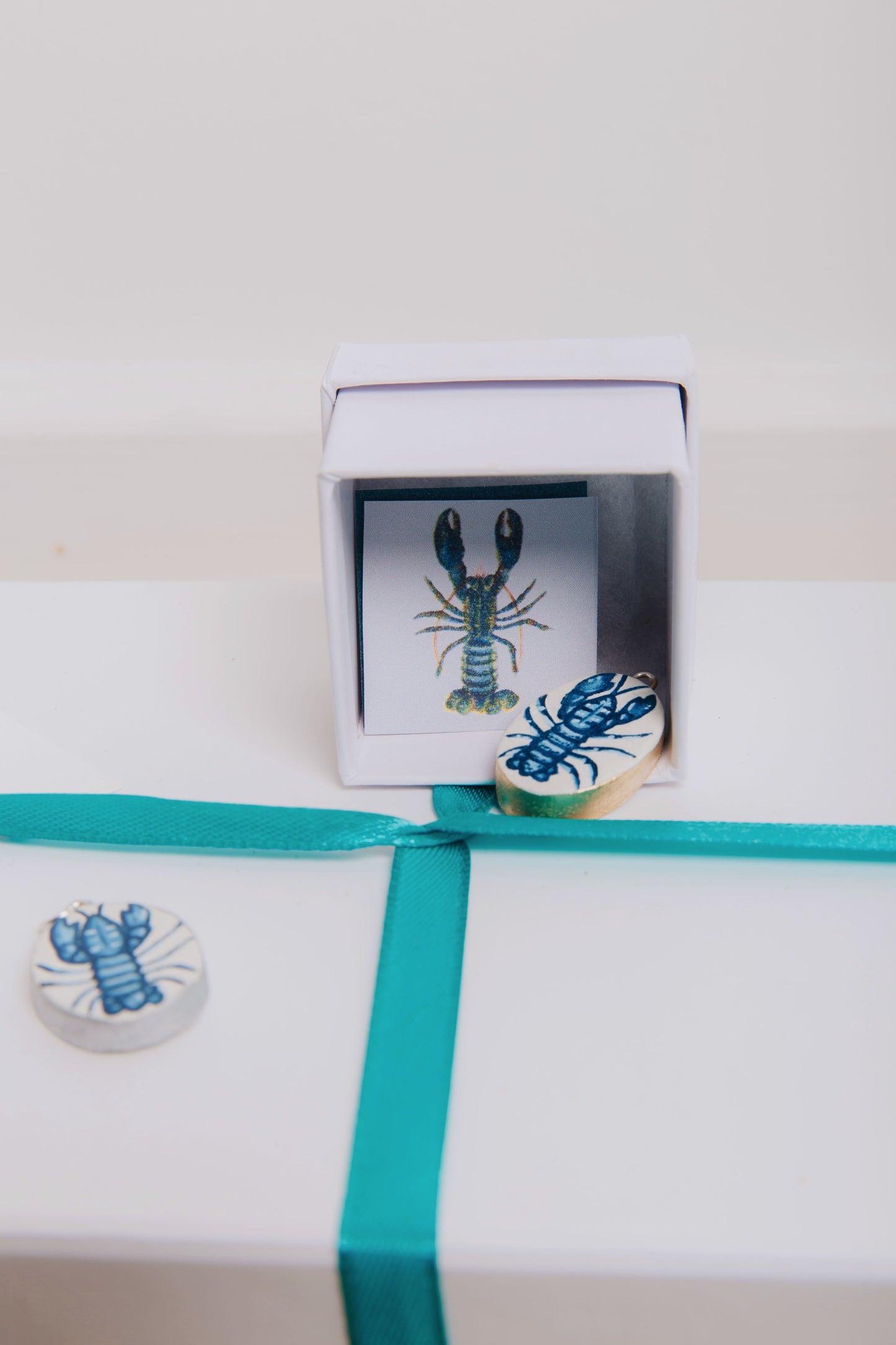 Lobster Hand Painted Pendant