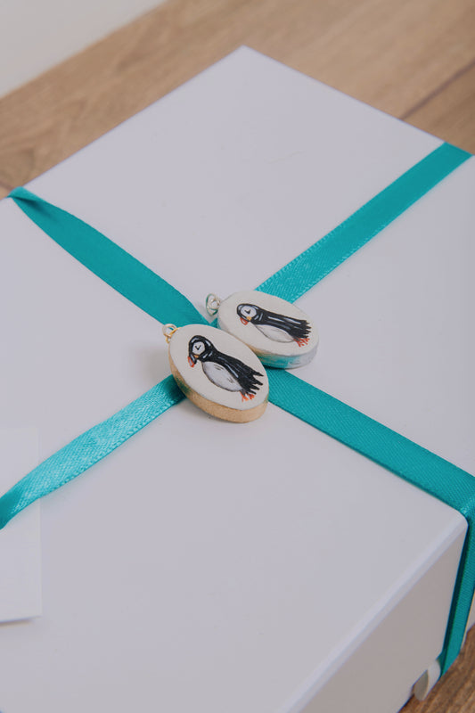 Puffin Hand Painted Pendant