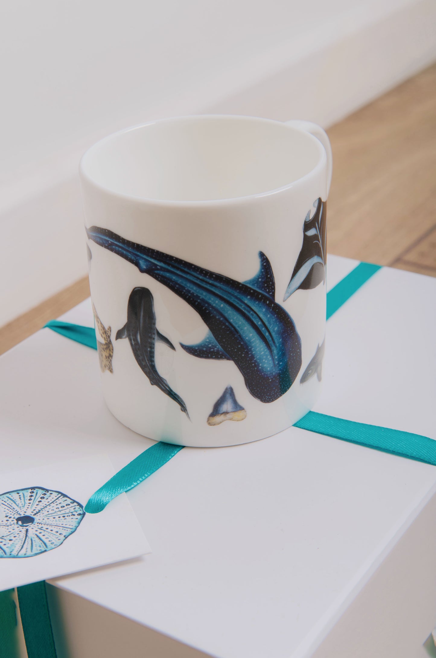 School of Sharks Bone China Mug
