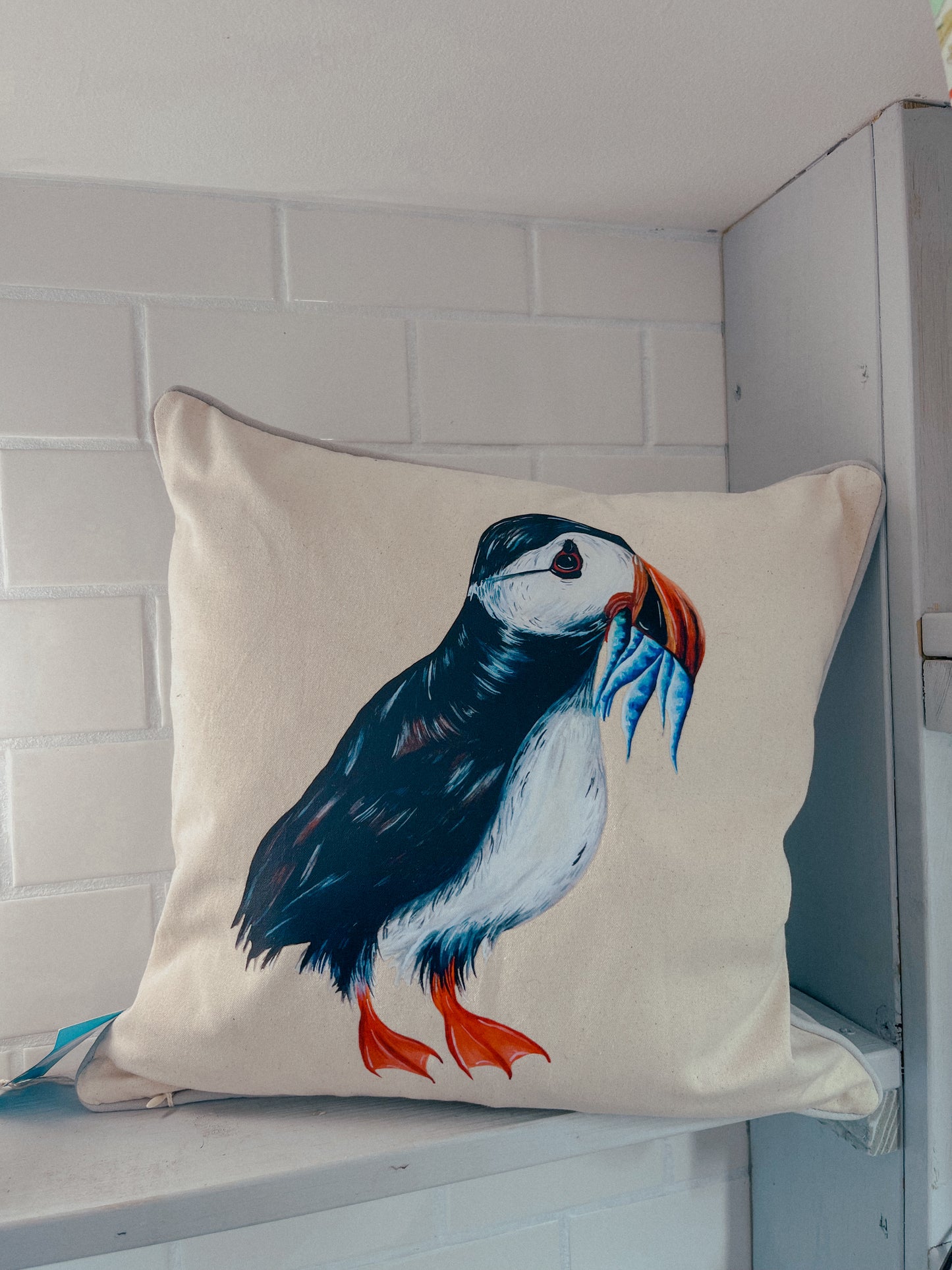 Puffin Cushion Cover