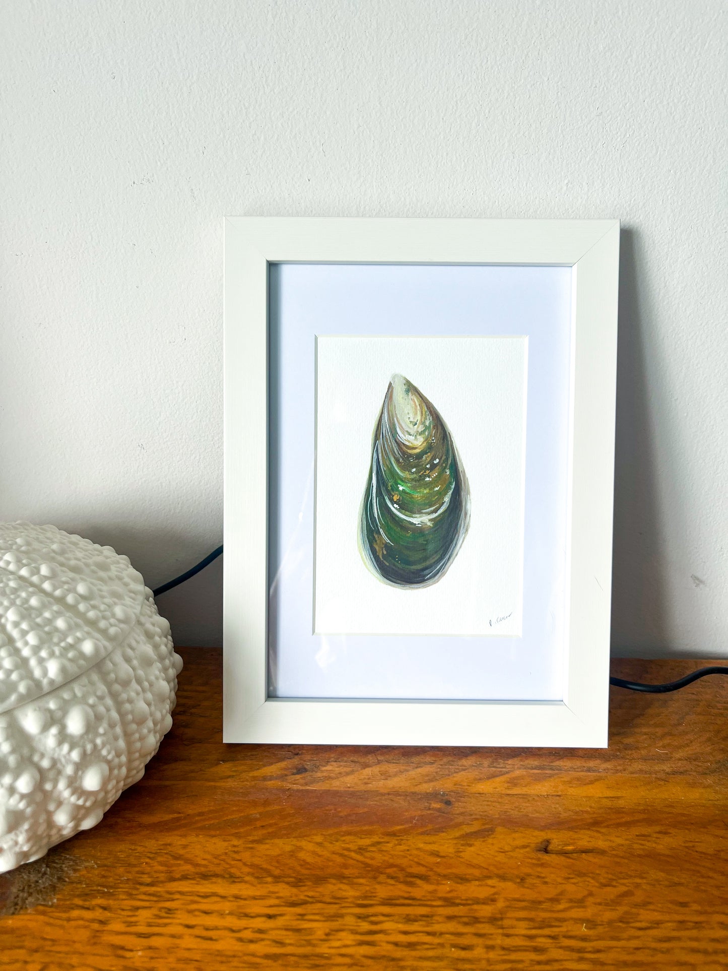 Green Mussel Mini Original Watercolour