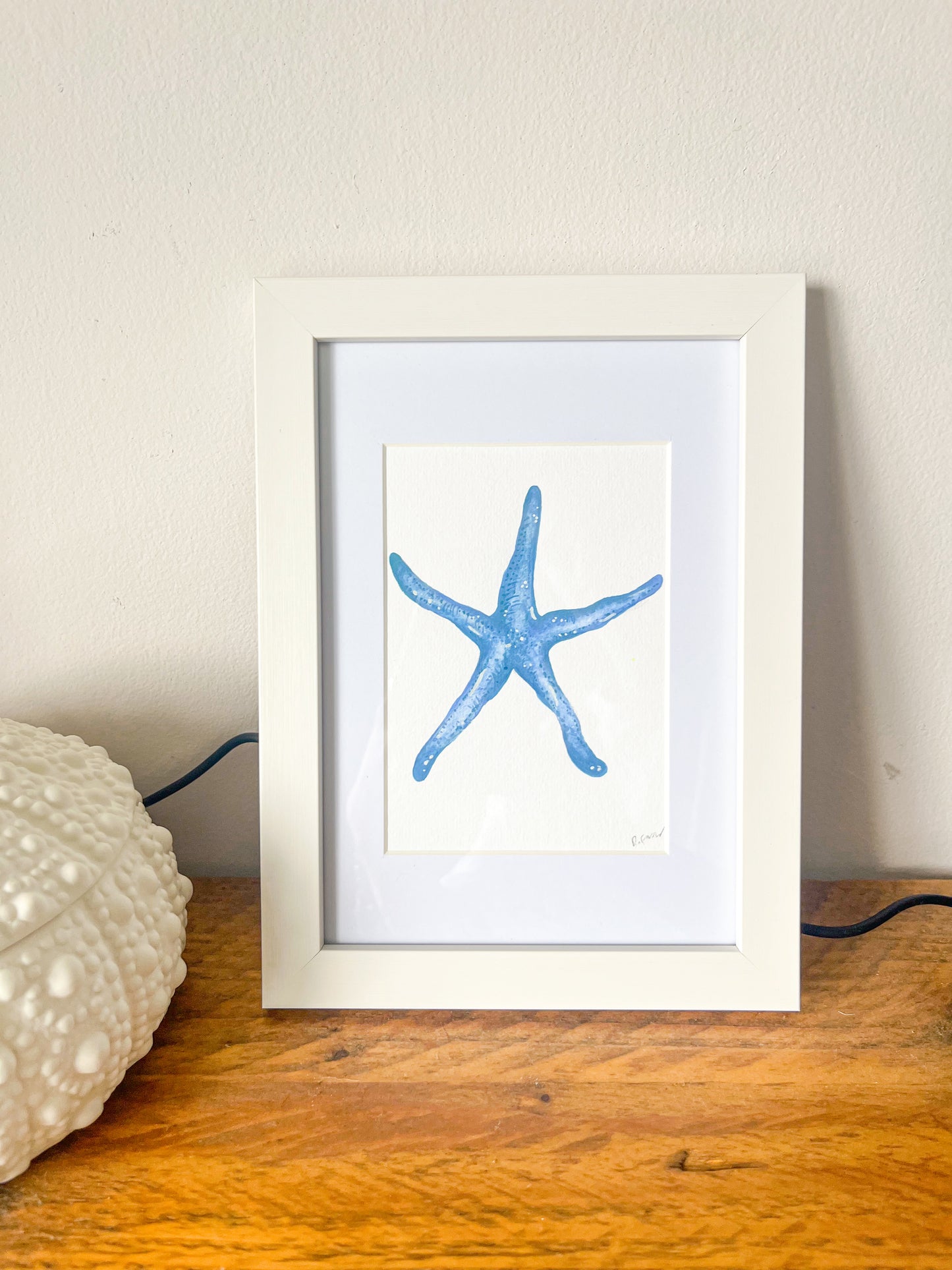 Blue Starfish Mini Original Watercolour