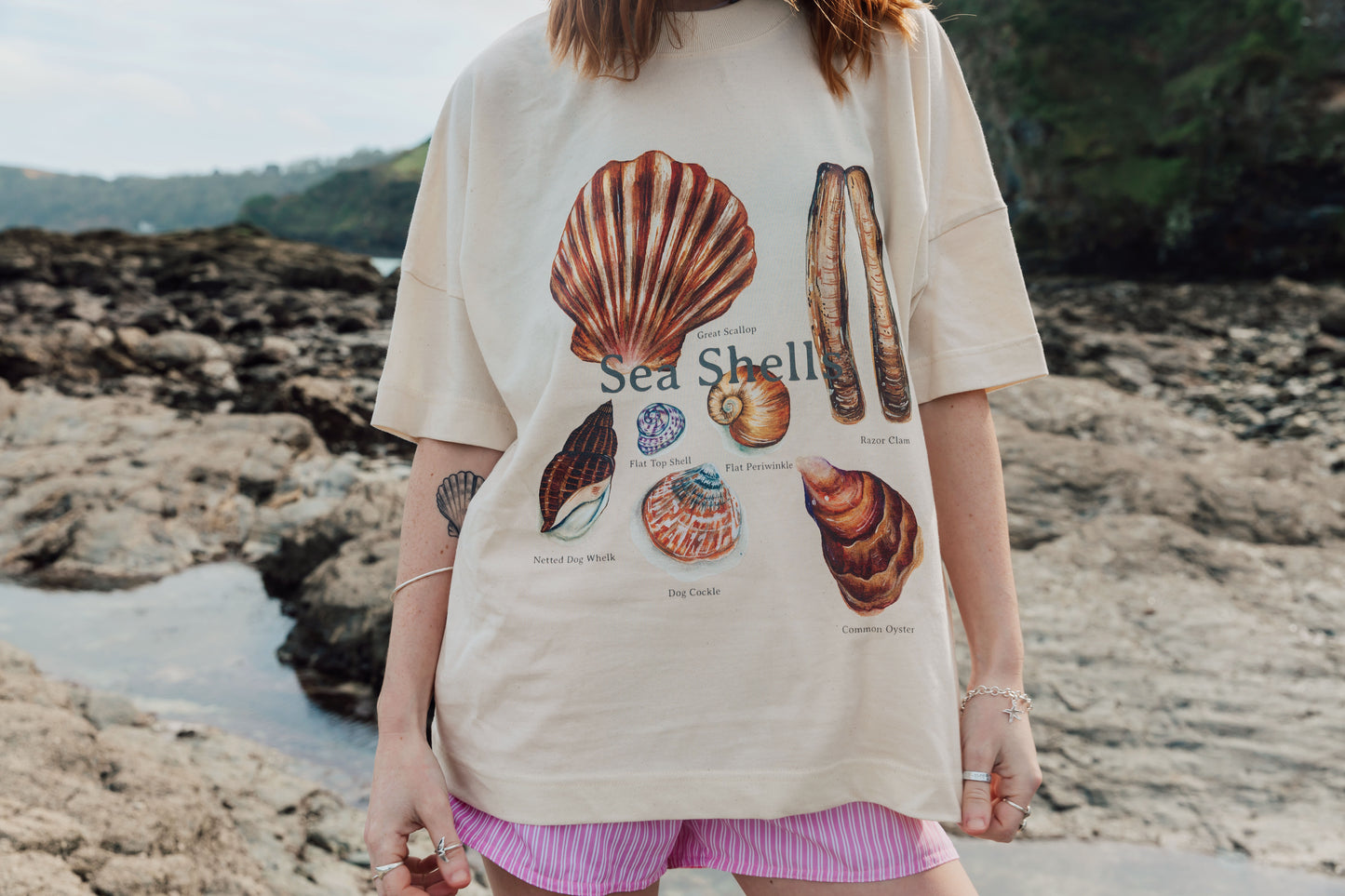 Sea Shells Oversized Tee