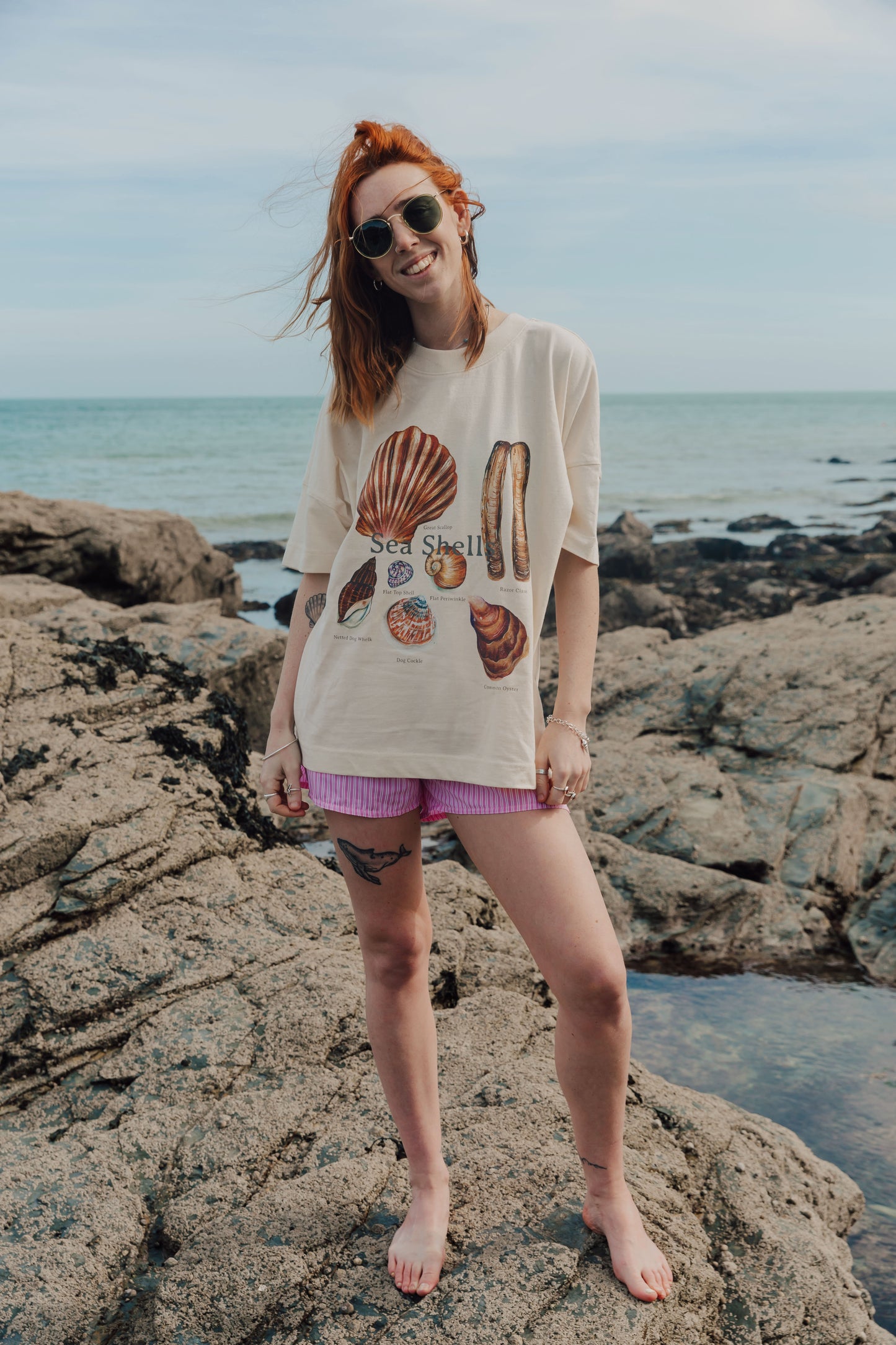 Sea Shells Oversized Tee