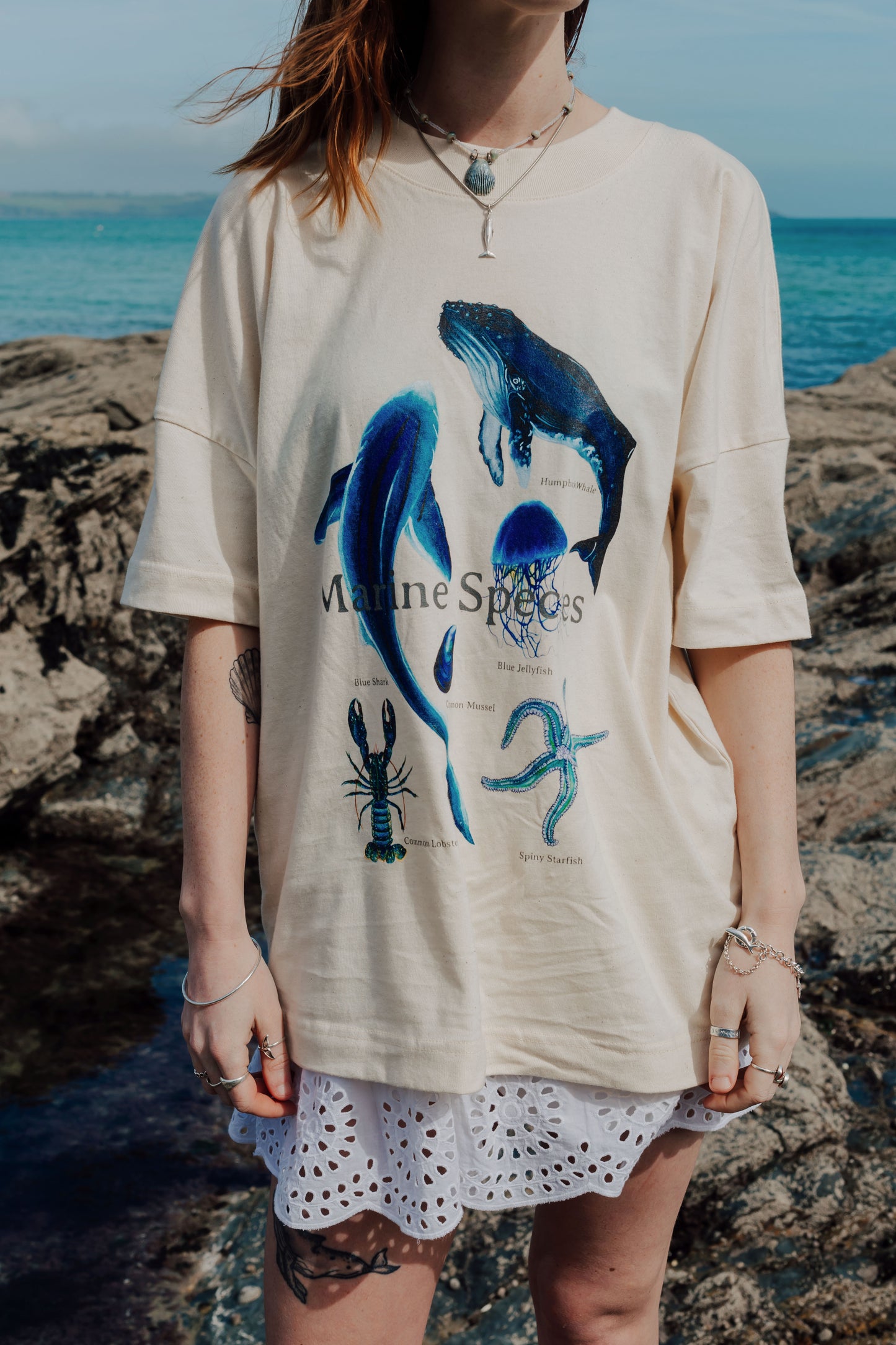 Marine Species Oversized Tee