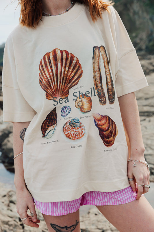Sea Shells Oversized Tee