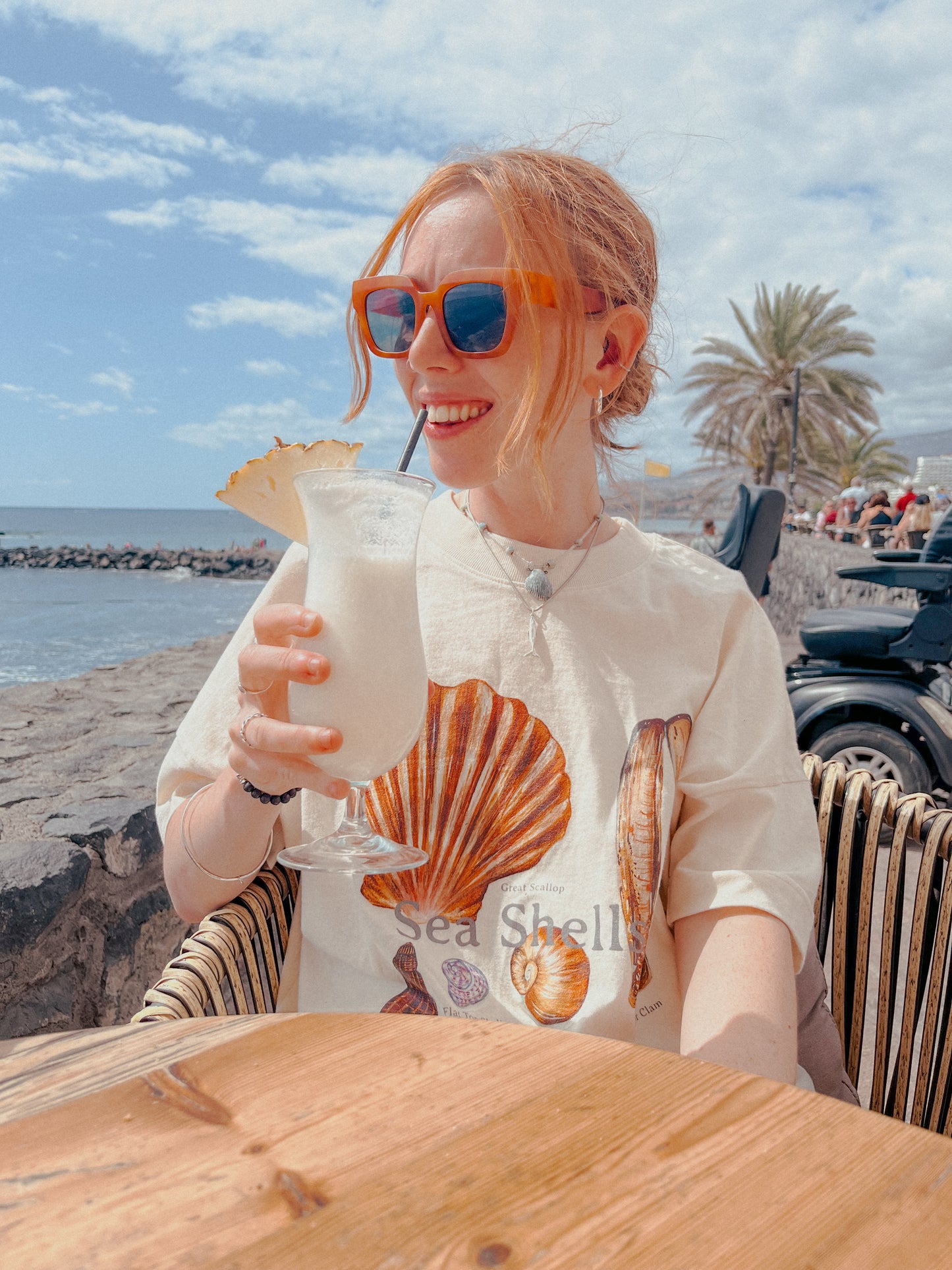 Sea Shells Oversized Tee