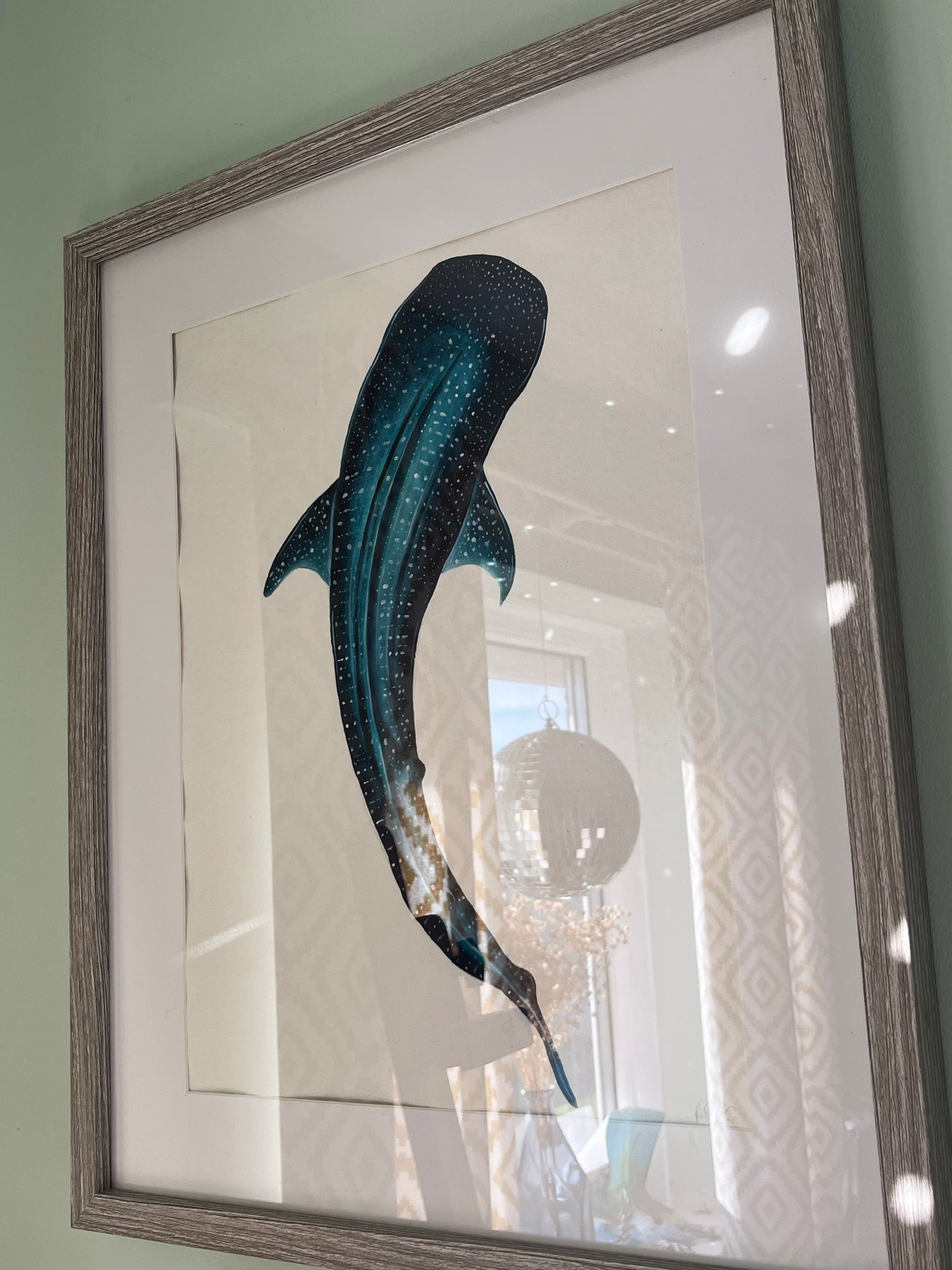 Whale Shark Original Watercolour Painting