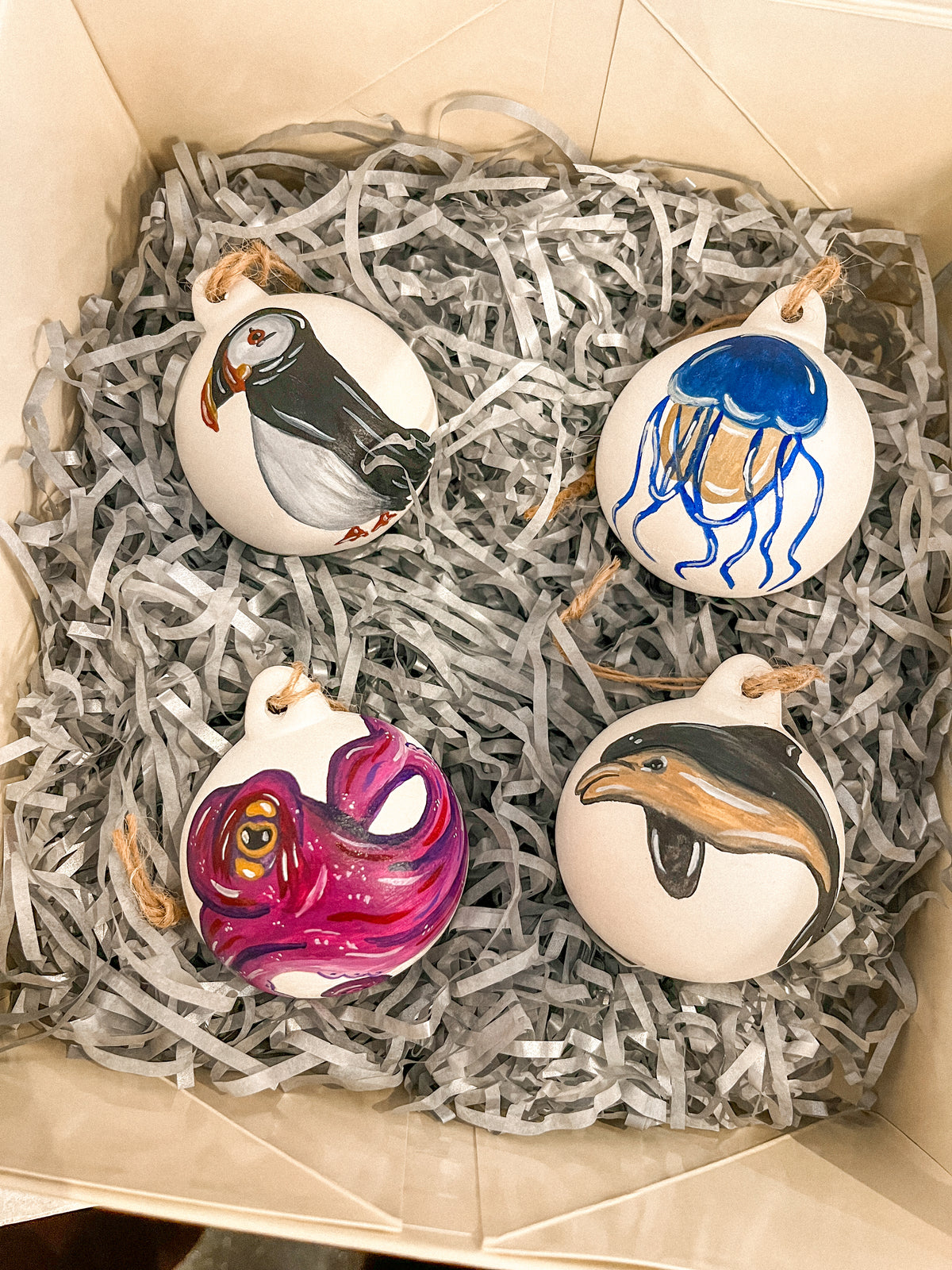 The UK Marine Life Bauble Set