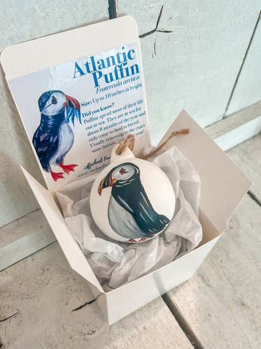 Puffin Hand Painted Bauble