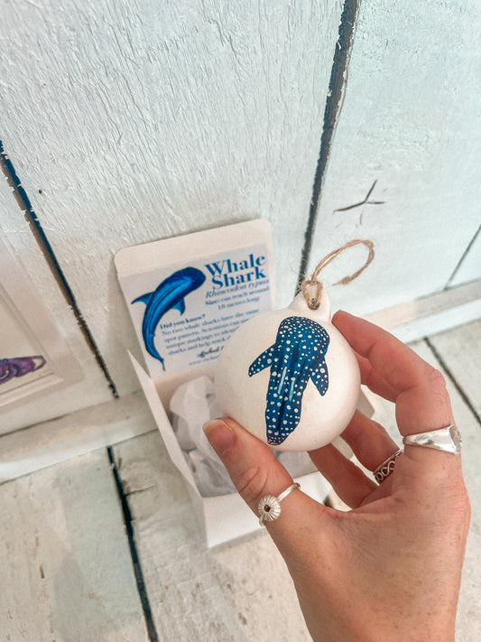 Whale Shark Hand Painted Bauble