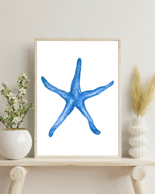 Blue Starfish Fine Art Print