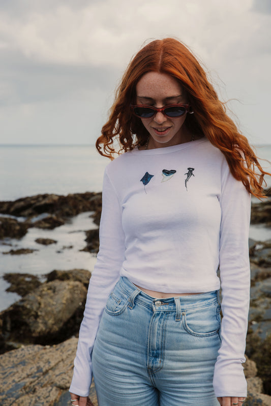 The Tooth & Tides Long Sleeve Baby Tee