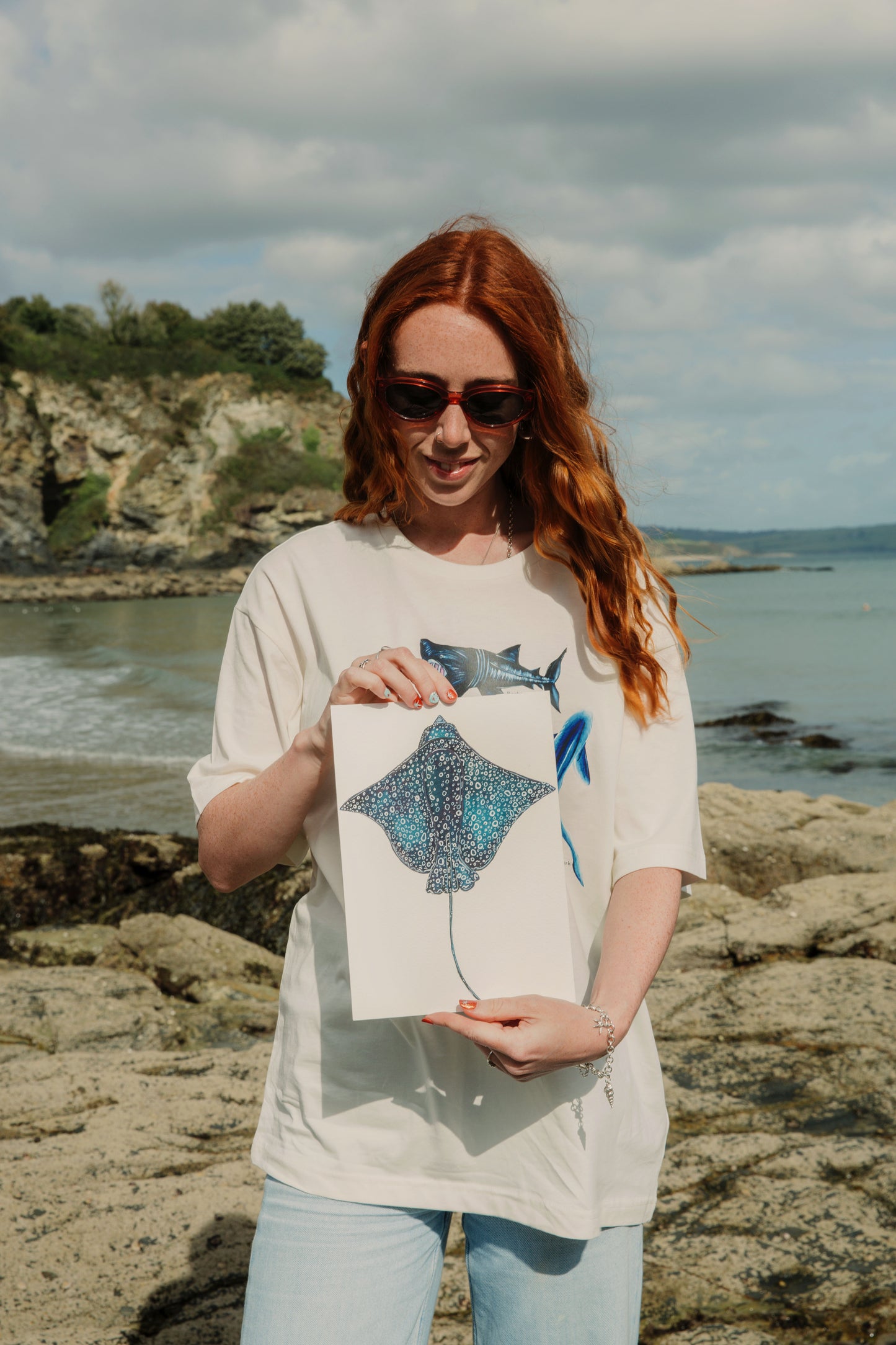 Spotted Eagle Ray Original Watercolour