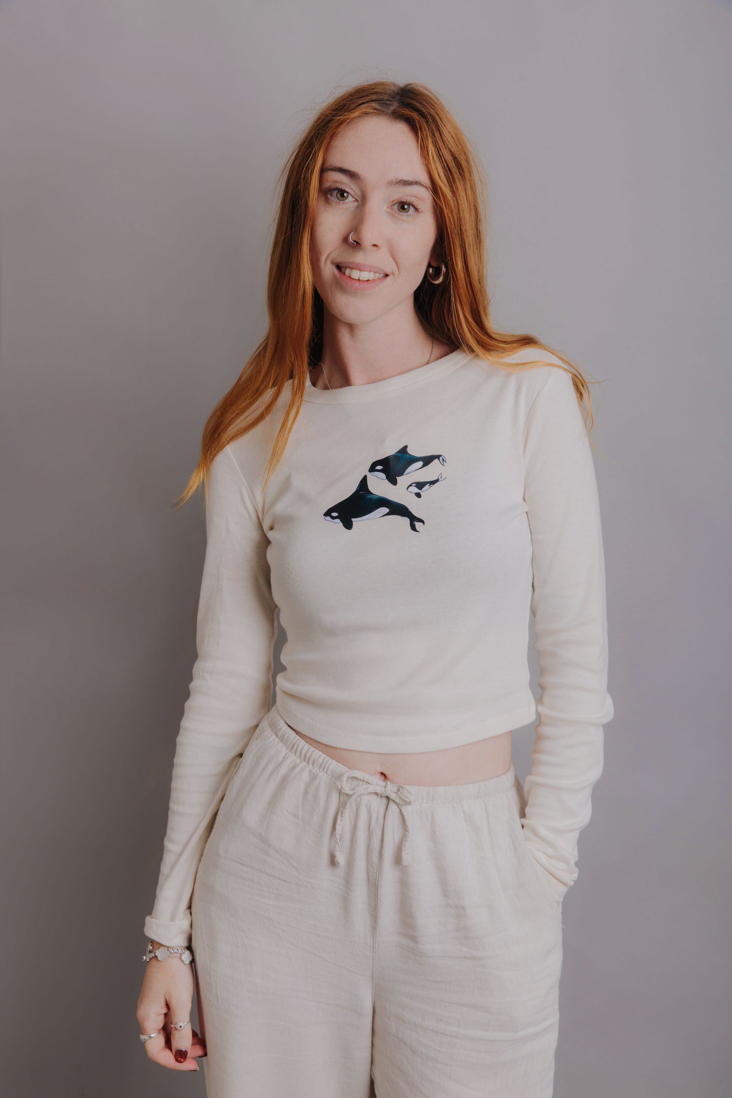 Orca Long Sleeve Baby Tee