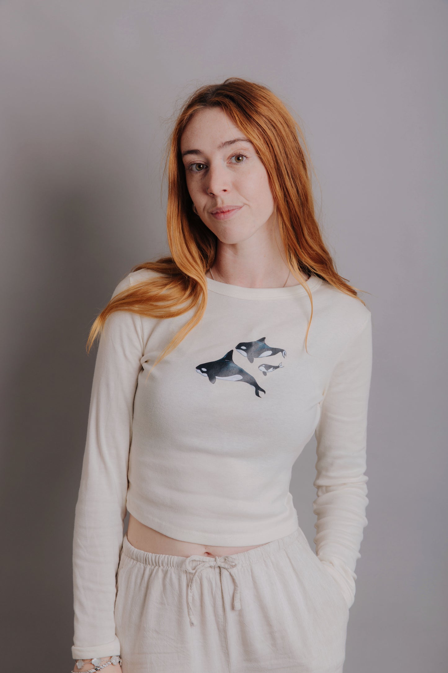 Orca Long Sleeve Baby Tee