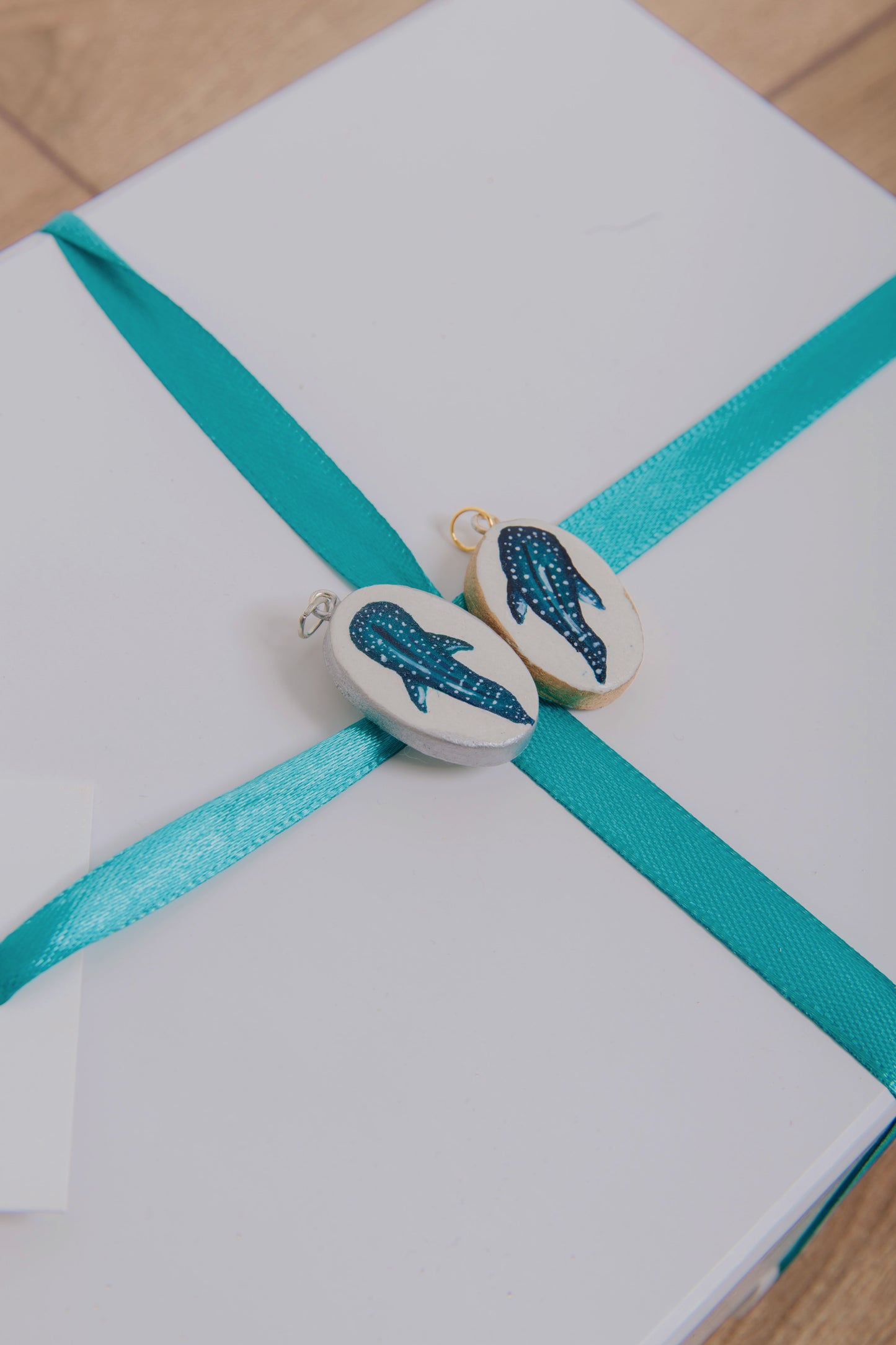 Whale Shark Hand Painted Pendant