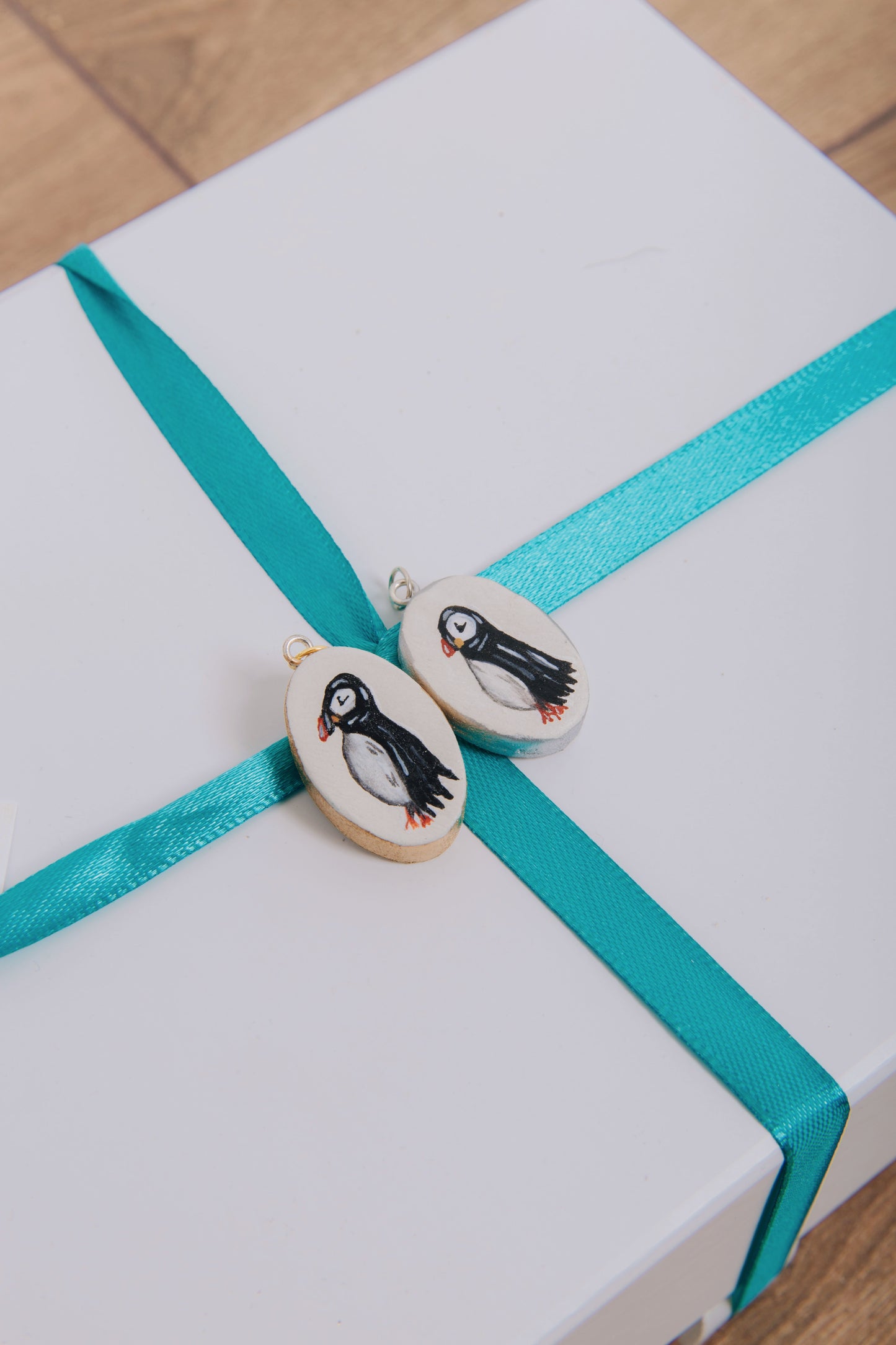 Puffin Hand Painted Pendant