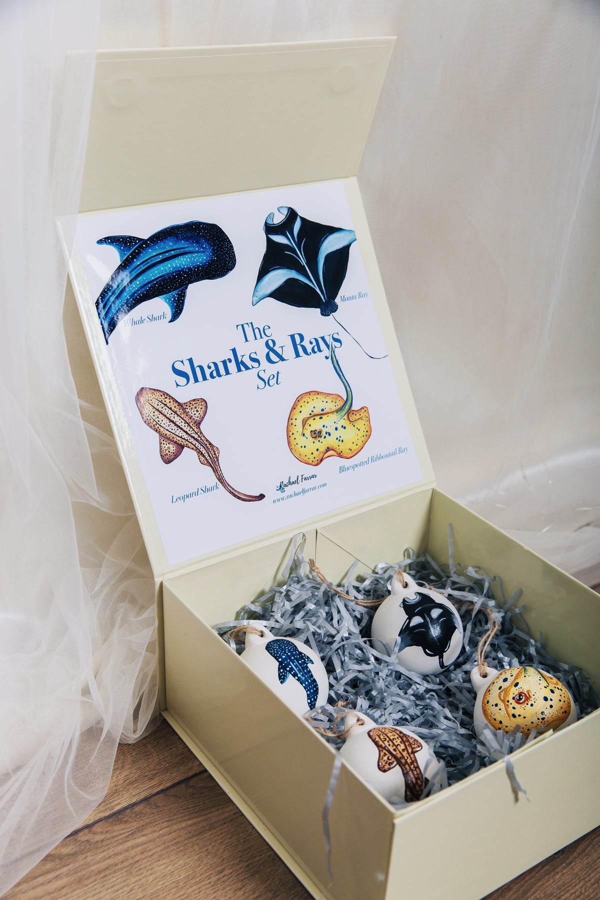 Sharks & Rays Bauble Set