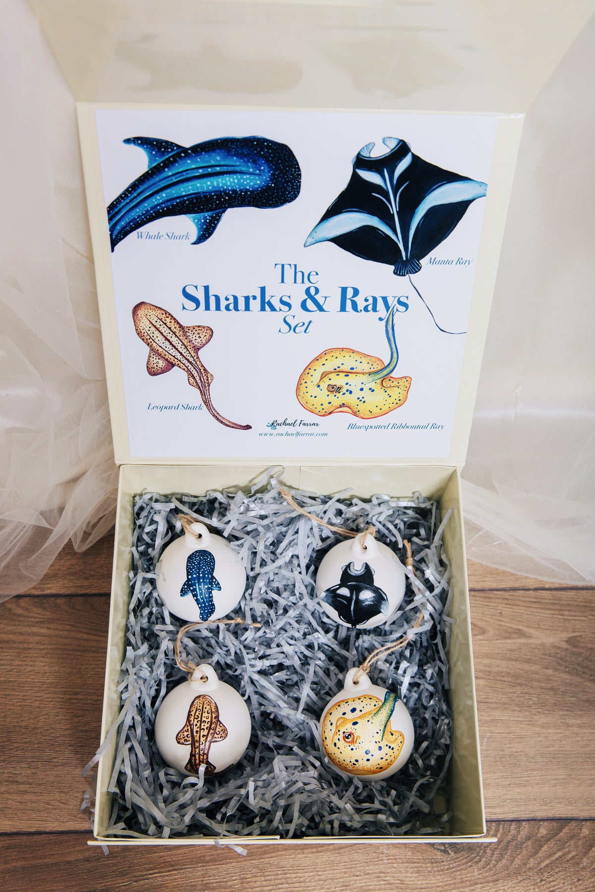 Sharks & Rays Bauble Set