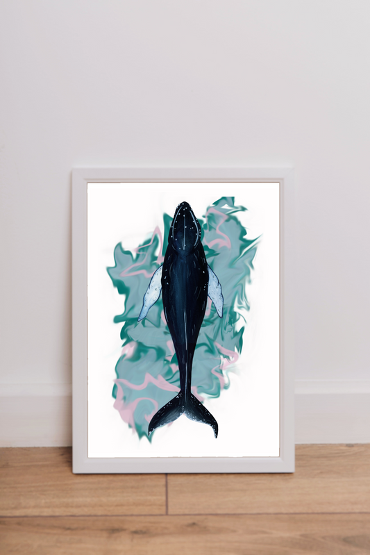 The Humpback Motion Fine Art Print