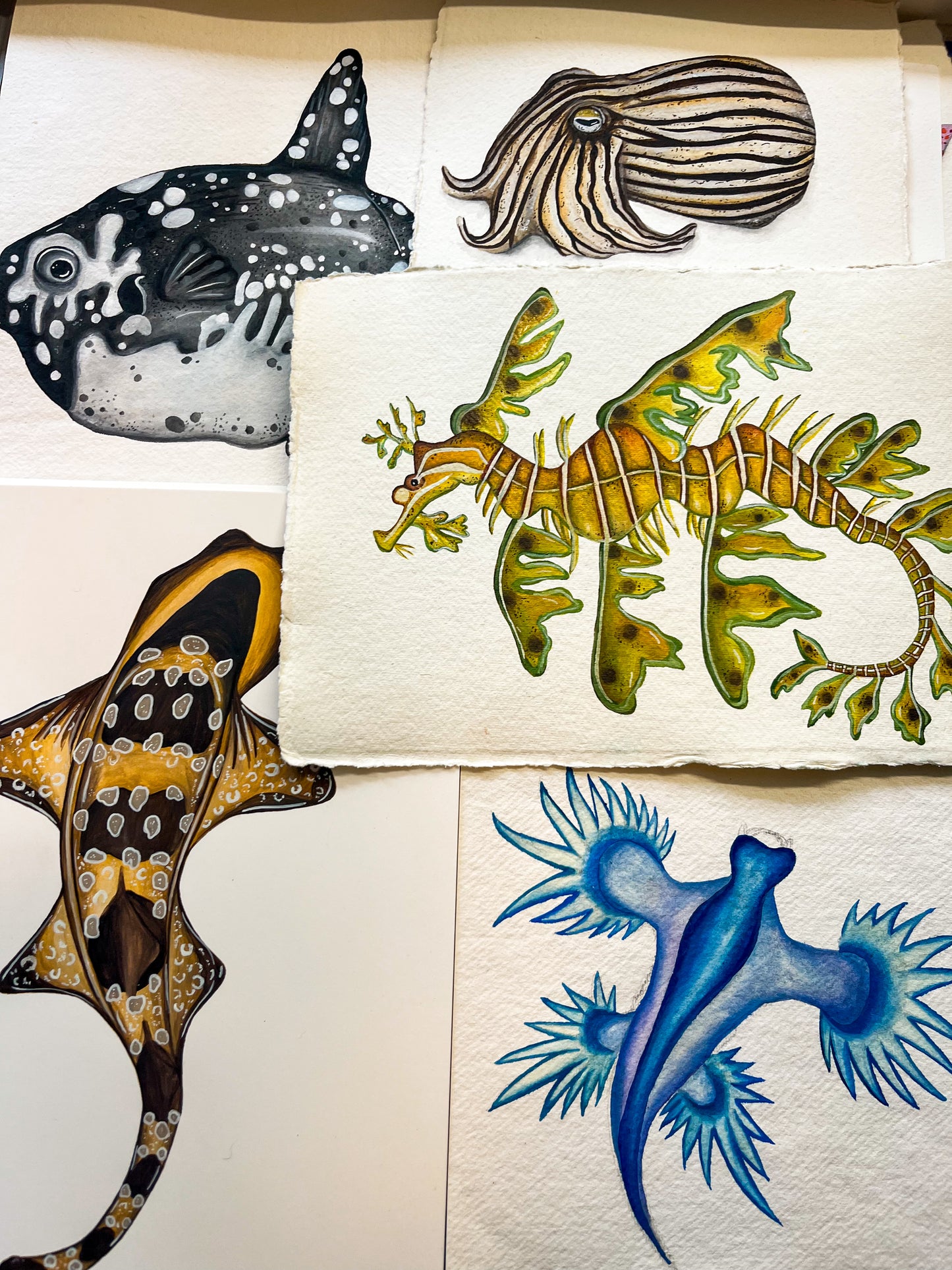 Leafy Sea Dragon Original Watercolour Painting