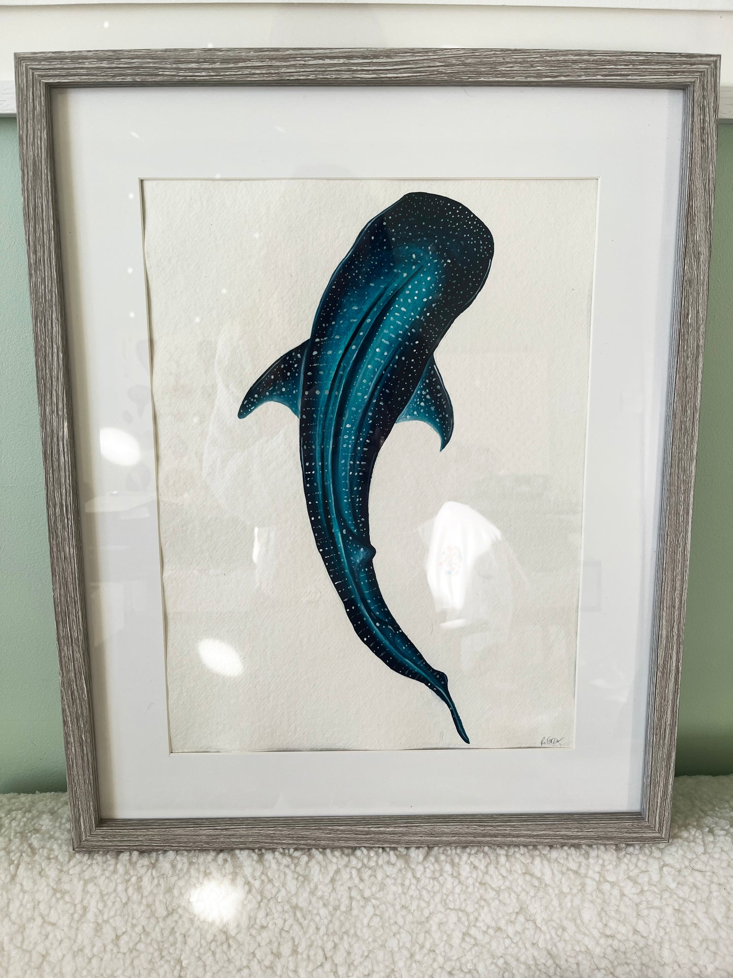 Whale Shark Original Watercolour Painting