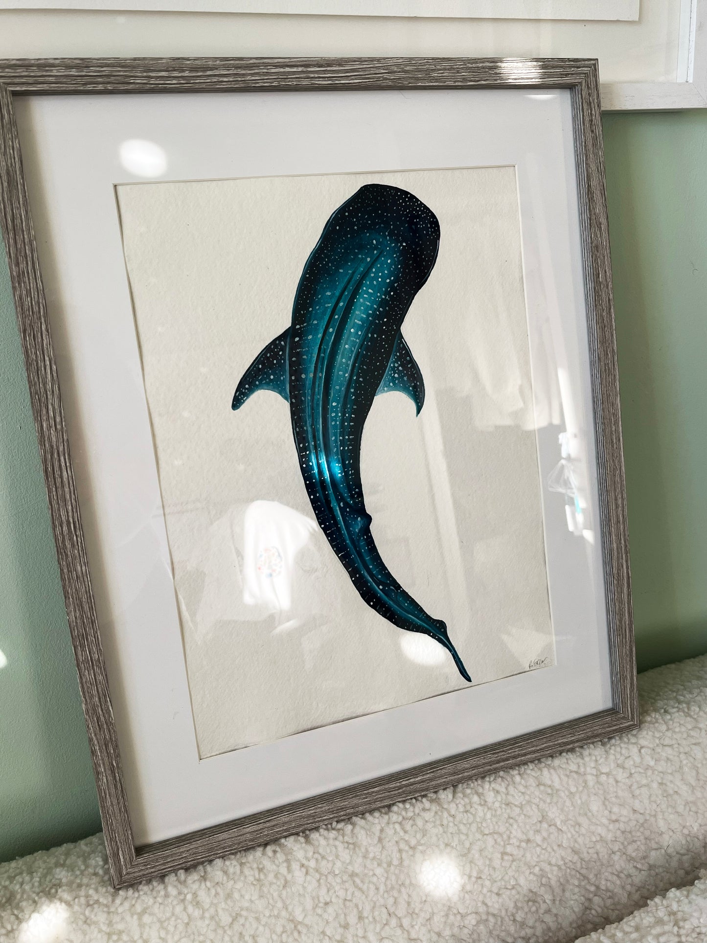 Whale Shark Original Watercolour Painting