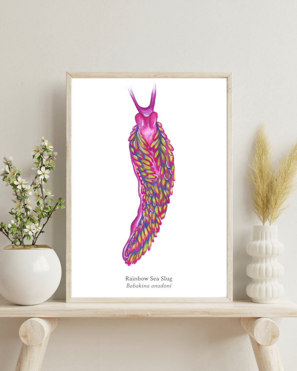 Rainbow Sea Slug Fine Art Print