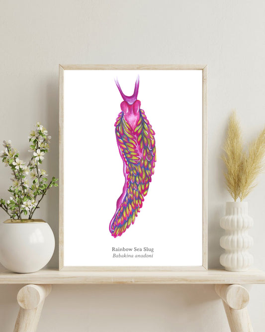 Rainbow Sea Slug Fine Art Print